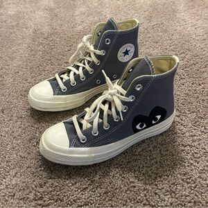 Converse X Comme des Garçons Chuck 70 Hi Sneaker Steel Gray Size 6